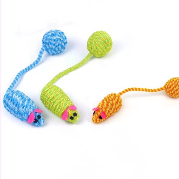 Rope Mouse Cat Toy - 图片 2