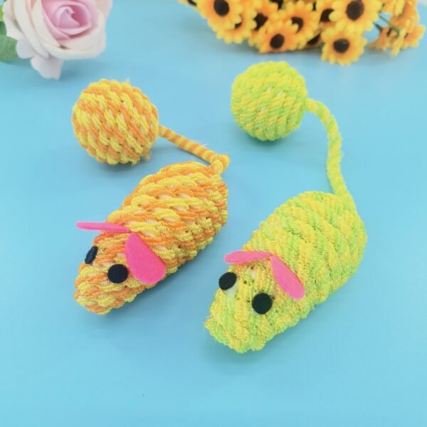Rope Mouse Cat Toy - 图片 3